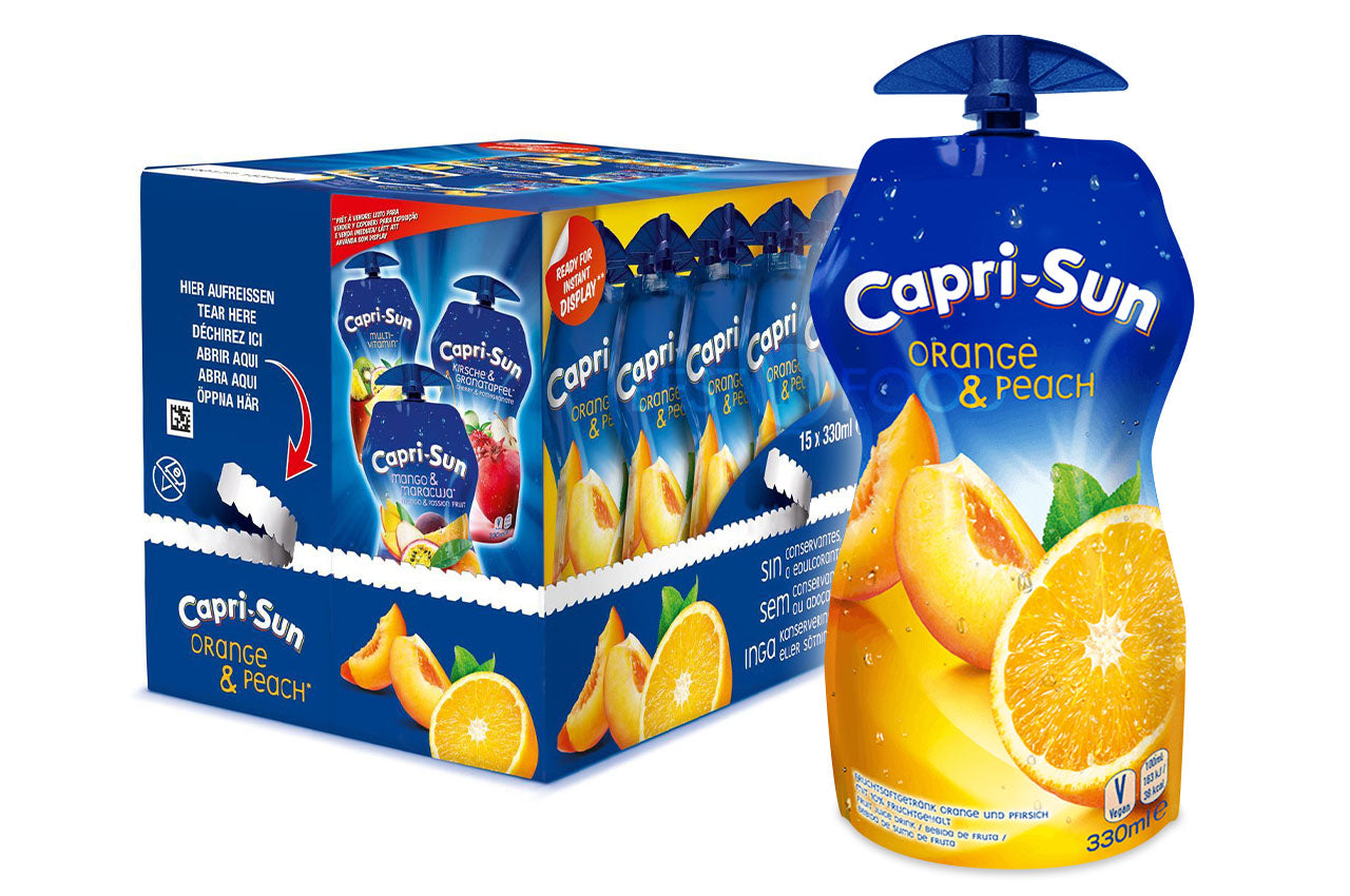Capri Sun Orange Peach Pouch 15 X 330ML