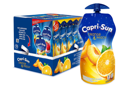 Capri Sun Orange Peach Pouch 15 X 330ML