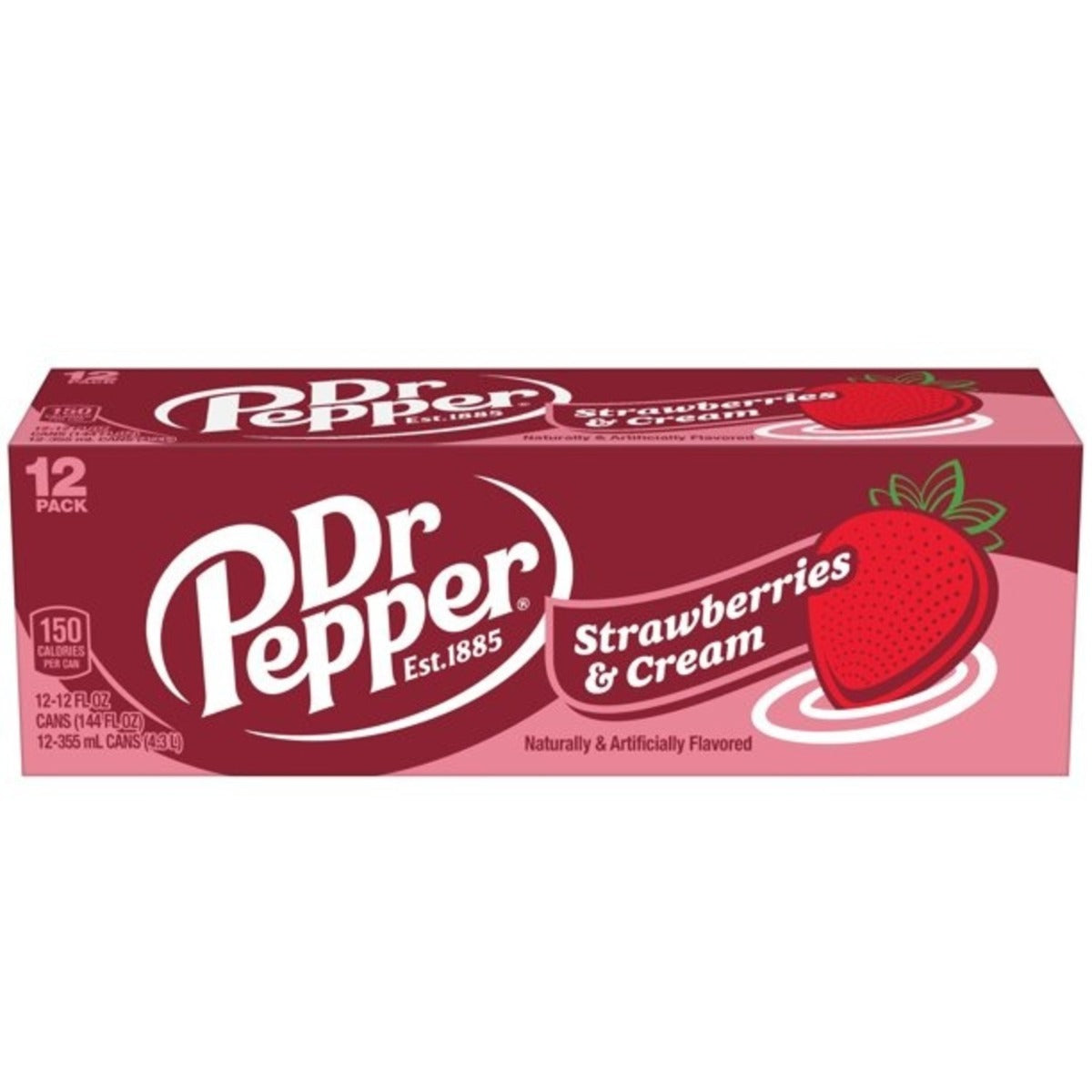 Dr Pepper Strawberry & Cream 12x355ML