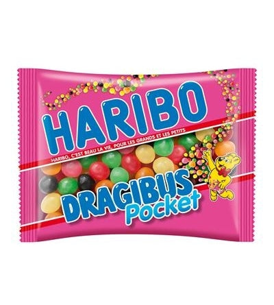 Haribo Dragibus Pocket 80 Gram
