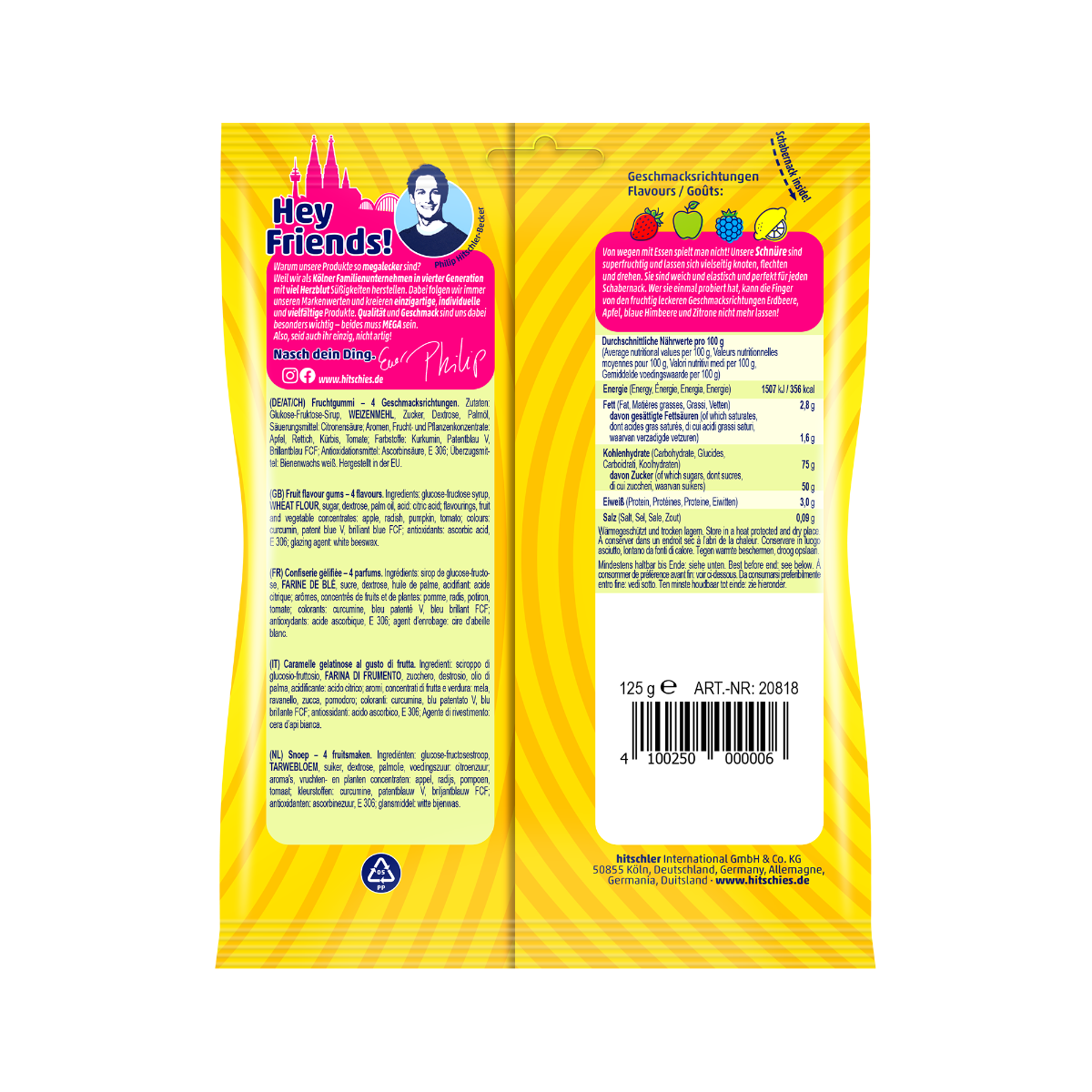 Hitschies Veters Regenboog 125 Gram