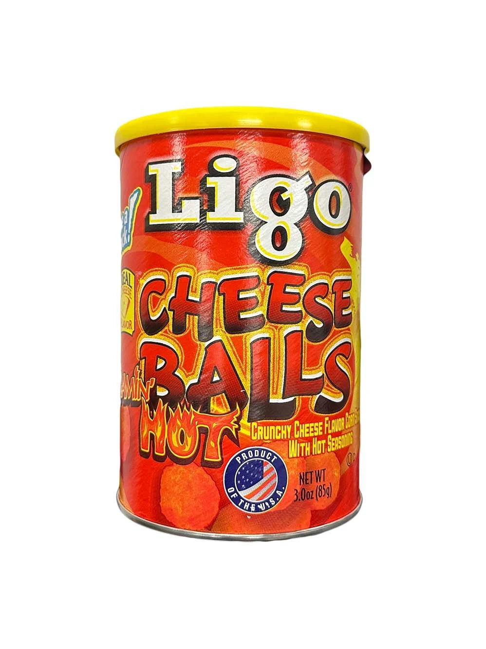 Ligo Cheese Balls Flamin Hot 85 gram