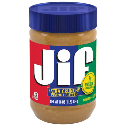 Jif Extra Crunchy Pindakaas 454 Gram