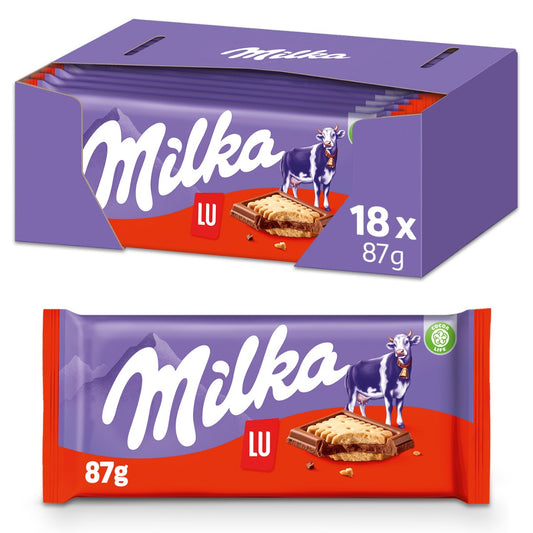 Milka Lu Chocolade Reep 18 x 87 Gram