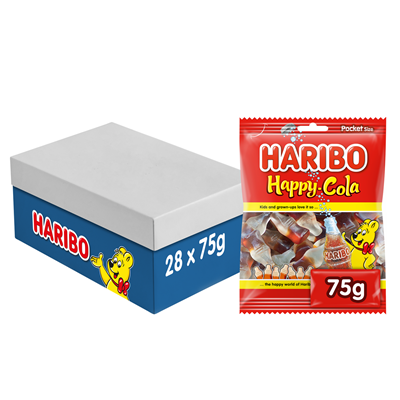 Haribo Happy Cola Doos 28 x 75 Gram