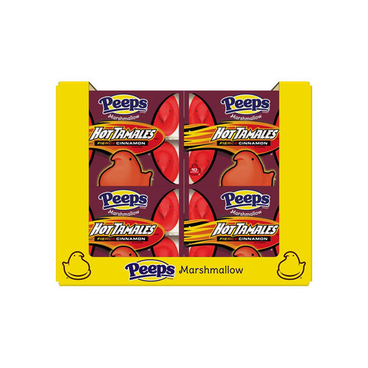 10 Hot Tamales Marshmallow Chicks - Doos 36 x 85 Gram