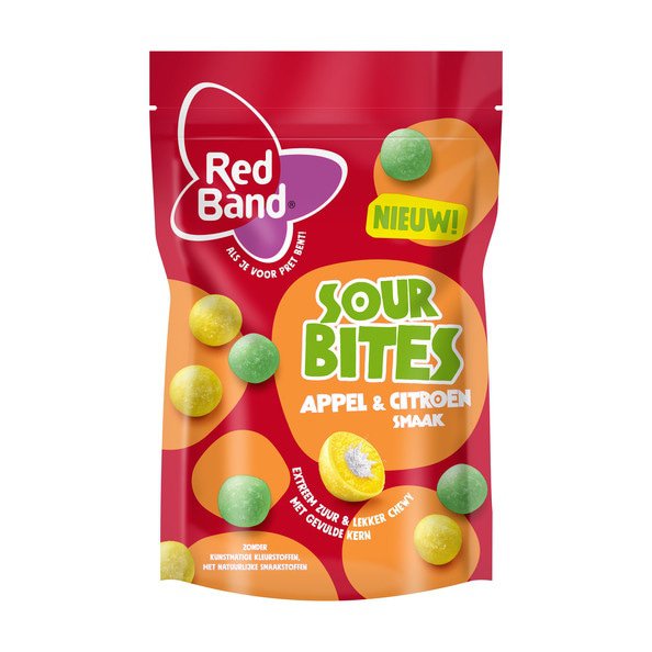 Red Band Sour Bites 8 x 145 Gram
