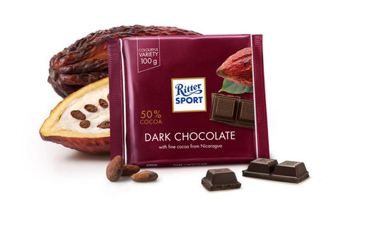 Ritter Sport Pure 50% Chocolade Reep 100 Gram