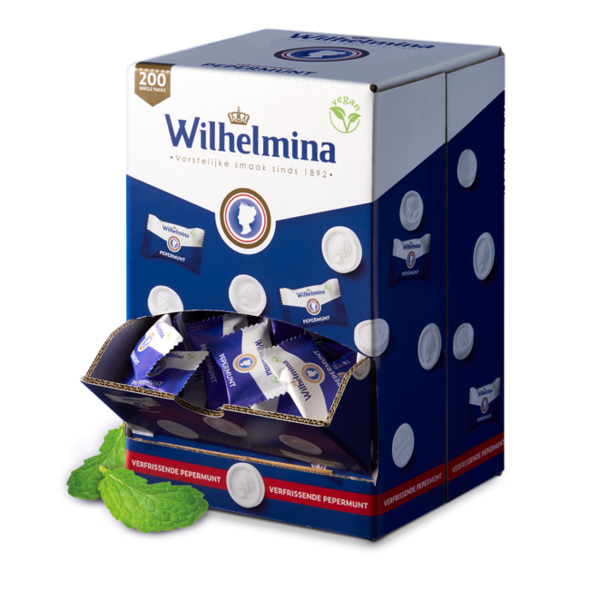 Wilhelmina Pepermunt Per Stuk Verpakt 200 Stuks