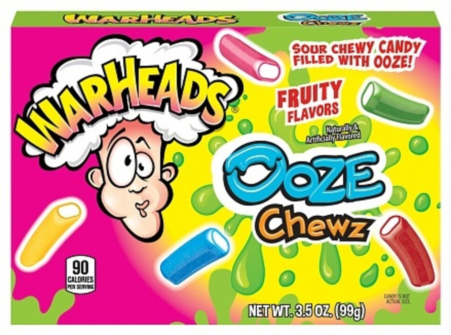 Warheads Ooze Chewz Doos - 12 x 99 Gram
